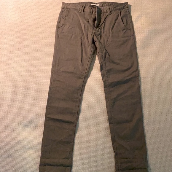 Men's Zara Man Light Grey Pants W32 x L34 - Picture 2 of 5